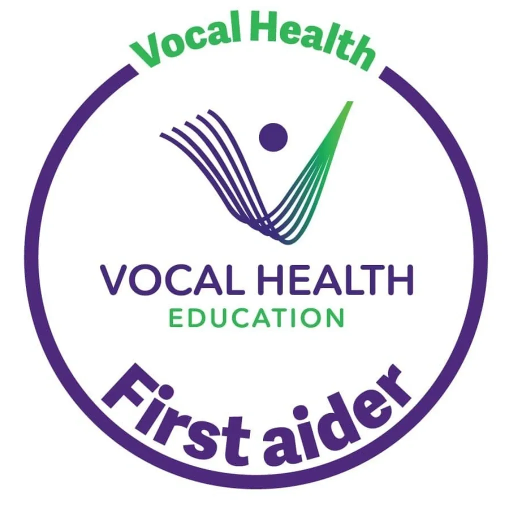 Vocal Health Education First Aider Certificate Logo